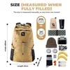 Qunature Zaino pieghevole 20L idrorepellente Zaino Anteprima dell’immagine prodotto 3