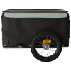 vidaXL Fahrradanhänger Schwarz und Grau 30 kg Eisen Produktbild-Vorschau 6