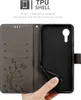 A hand is shown holding a phone case open, revealing the inside of the case and the phone it is designed to hold. Náhľad obrázku produktu