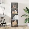 Libreria grigia Sonoma 40x35x139 cm in materiale ligneo Anteprima dell’immagine prodotto 3