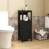 COSTWAY Badschrank schmal, Badezimmerschrank mit 2 Produktbild-Vorschau 2
