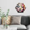 DEQOART Glasbild Echtglas 40x35 cm 'Farbenfrohe Diva' Produktbild-Vorschau 2