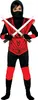 A child wearing a ninja costume with two toy swords. Anteprima dell’immagine prodotto