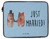 Mr. & Mrs. Panda Laptop Tasche Bär Heirat 27 x 36 cm - Blau Produktbild-Vorschau 4