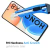 A screen protector is being tested for scratch resistance on a smartphone. Produktbild-Vorschau
