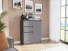 Komoda 98 cm 2 dveře 2 zásuvky skříňka FRAMIRE S-2 antracit Náhled obrázku produktu 4