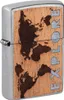 ZIPPO - Woodchuck Explore Design - Mapa světa stříbrný Náhled obrázku produktu 5