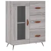 The Living Store Highboard Grau Sonoma 69,5x34x180 cm Produktbild-Vorschau 8