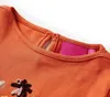 vidaXL Kinder-Langarmshirt Dunkelorange 128 Produktbild-Vorschau 2