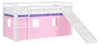 Homestyle4u Hochbett 90x200 Rutsche Lattenrost Vorhang Rosa Produktbild-Vorschau 15
