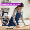 EllaTex Schürze Kochschürze Latzschürze 100% Baumwolle Produktbild-Vorschau 4