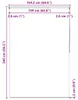vidaXL Tenda a rullo per doccia 160 x 240 cm Bianco Anteprima dell’immagine prodotto 7