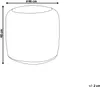 BELIANI Puf beżowy bawełna z jutą 48 x 46 cm styl boho Podgląd zdjęcia produktu 3