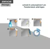Stretch Fliegengitter ELASTIC 130 x 150 cm anthrazit Produktbild-Vorschau 5