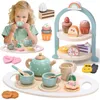 Holz Tee Set für Kinder Kaffeeservice Spielzeug mit Etagere Produktbild-Vorschau 5