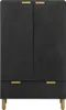 vidaXL Highboard Schwarz 60x33x100 cm Holzwerkstoff Produktbild-Vorschau 2