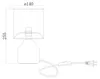 Tischlampe Keramik Cleo S Braun Produktbild-Vorschau 8