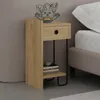 DECORTIE Sirius Modern Nachttisch Linkes Modul Eiche 30 x Produktbild-Vorschau 9