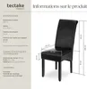 Chaise aspect cuir - noir, Lot de 6 Voir les images du produit 6