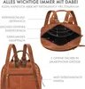 ROYALZ "Delaware" moderner kleiner Rucksack Damen Leder - Produktbild-Vorschau 4