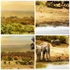 Gerahmtes Poster - Rahmen in heller Eiche - Safari Tiere - Produktbild-Vorschau 9