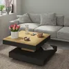 Table basse Soho 78x78 cm avec plateau extensible - Voir les images du produit 6