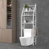 Półka Nad Wc Stojak Do Łazienki Szafka Łazienkowa Biała Podgląd zdjęcia produktu 2