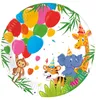 Pappteller TIERE Dschungel 20cm 8St. Produktbild-Vorschau 1