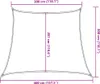 vidaXL Sonnensegel 160 g/m² Hellgrün 3/4x3 m HDPE Produktbild-Vorschau 4