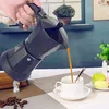 Elektryczny ekspres do kawy espresso Mocha, aluminiowy Podgląd zdjęcia produktu 1