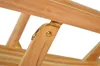 A close-up view of a wooden deckchair's joint, showing a brass fitting and a screw. Produktbild-Vorschau