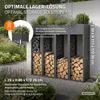 ML-Design Kaminholzregal Innen Außen mit Pflanzkasten Produktbild-Vorschau 6
