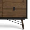 Rye Kommode 6 Schubladen mattschwarz, Walnuss Nachbildung. Produktbild-Vorschau 5
