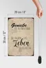Holzschild Spruch 20x30cm genieße kleine Dinge Leben Produktbild-Vorschau 6