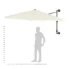 vidaXL Parasol do montażu na ścianie z metalowym słupkiem Podgląd zdjęcia produktu 16