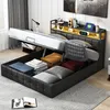 UnboxG Polsterbett 160x200cm mit Stauraum & Gasdruckfeder, Produktbild-Vorschau 9