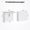 Poštovní schránka Wiltec V13 bílá 360 x 105 x 315 mm, Náhled obrázku produktu 10