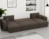 A modular brown sofa is arranged in a U-shape in a living room setting. Voir les images du produit