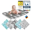 all Kids United Baby Wickelauflage 3-lagig in Wolken-Grau – Produktbild-Vorschau 1