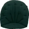 A dark green cushion with a fan-like design, presented against a white background. Produktbild-Vorschau