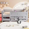 Flieks kinderbed 90x200 cm met USB en Type-C, hoogslaper Productafbeelding-voorbeeld 2