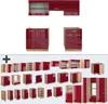Küchenzeile Vicco R-Line Rot Hochglanz/Goldkraft Eiche 200 Produktbild-Vorschau 6