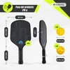 Mobiclinic Pickleball Set 4 raquettes en fibre de verre, 4 Voir les images du produit 2