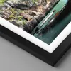 Gerahmtes Poster - Schwarzer Rahmen - Boot Klippen Natur Produktbild-Vorschau 2