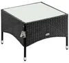 CASARIA® Polyrattan Beistelltisch 58x58x42 cm Produktbild-Vorschau 1