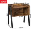 Hoppa! | Beistelltisch | Schwarz - Holz - 46 x 35 x 52 cm Produktbild-Vorschau 3