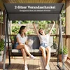 Outsunny Hollywoodschaukel Rattan 2-Sitzer Gartenschaukel Produktbild-Vorschau 4