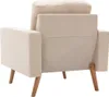 vidaXL 2-tlg. Sofagarnitur Stoff Creme Produktbild-Vorschau 6