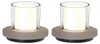 Luxus Europe - Tischlampe Solar Coco - 2er-Set Taupe - Produktbild-Vorschau 1
