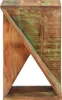 The Living Store Beistelltisch 35x35x55 cm Altholz Massiv Produktbild-Vorschau 2